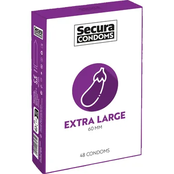 Kondom Secura Extra Large - velké latexové kondomy 48 ks