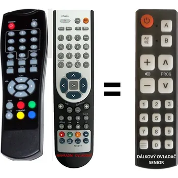 Dálkový ovladač Zircon T-ECO T-premium náhradní dálkový ovladač pro seniory