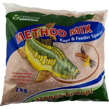 Krmivo pro rybičky Mikrop Method Mix -Scopex/konopí