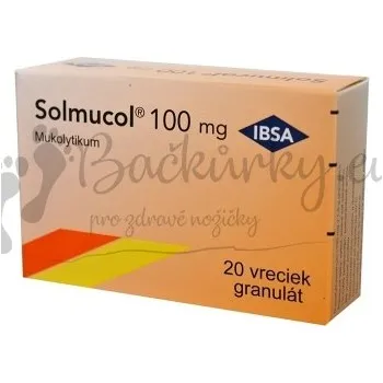 Lék Solmucol 100 mg 20 sáčků s granulátem pro přípravu nápoje