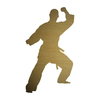 Polep vozidla SAMOLEPKA Karate 014 levá (64 - škrábaný kov zlatý) NA AUTO, NÁLEPKA, FÓLIE, POLEP, TUNING, VLASTNÍ TEXT, TISK, AUTOSAMOLEPKY.cz, POLEPY, OBRÁZEK, LOGO, SAMOLEPKY