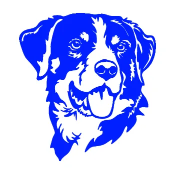 Polep vozidla Pes 197 pravá Appenzellský salašnický pes (19 - modrá dynamic) SAMOLEPKA NA AUTO, NÁLEPKA, FÓLIE, POLEP, TUNING, VLASTNÍ TEXT, TISK, AUTOSAMOLEPKY.cz, POLEPY, OBRÁZEK, LOGO, 3D STICKERS