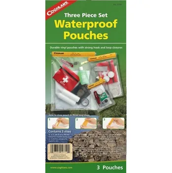 Pouzdro na rybářské vybavení Coghlan´s sada vodotěsných pouzder Waterproof Pouch