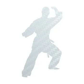 Polep vozidla SAMOLEPKA Karate 014 levá (51 - 3D karbon bílý) NA AUTO, NÁLEPKA, FÓLIE, POLEP, TUNING, VLASTNÍ TEXT, TISK, AUTOSAMOLEPKY.cz, POLEPY, OBRÁZEK, LOGO, SAMOLEPKY