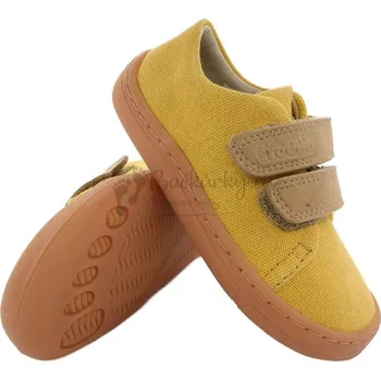 Chlapecké bačkory Dětské barefoot plátěnky Froddo Vegan G3130229-6 YELLOW - vel. 30