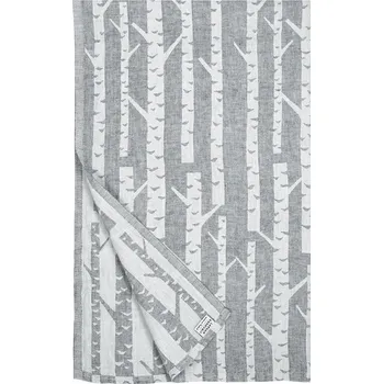 Lapuan Kankurit Lněný ručník Koivu, černo-bílý, Rozměry 46x60 cm