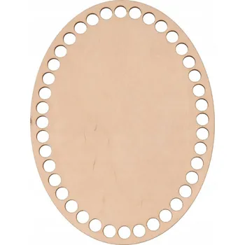 Dřevia Dřevěná dekorace pro výrobu Macramé - ovál 20x15 cm