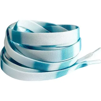 Tkaničky do bot Ploché tkaničky do bot, jeden pár - Bílo modré, 120 cm