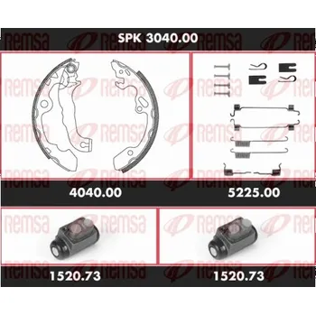 Brzdový buben REMSA Souprava brzd, bubnová brzda SPK304000