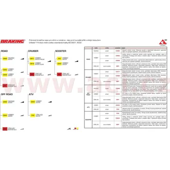 Brzdová destička Brzdové destičky BRAKING Off-Road Sintered Metal - 746CM46 SHERCO SE-R 300 Racing 2016-2018