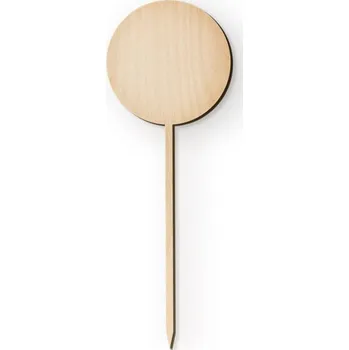 Vánoční ozdoba Dřevia Dřevěná zapichovací ozdoba - Kolečko, 14x5 cm