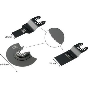 Řezný kotouč Sada tří nástrojů s OIS upínáním pro oscilační brusky FESTA 24320