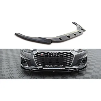 Karosérie Maxton Design spoiler pod přední nárazník ver.2 pro Audi S5 F5 FL, černý lesklý plast ABS