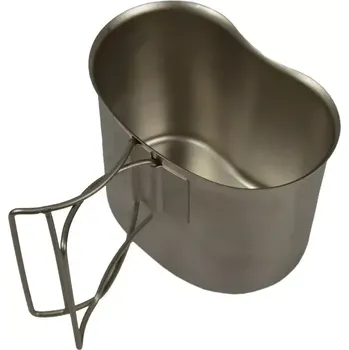 Pitítko US nerezové orig.-NOVÉ (Originální nerezové pitítko o obsahu cca 0,5L vhodné pro všechny typy U.S. polních láhví ( i kopie ).)