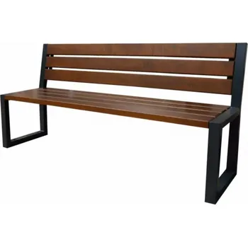 Zahradní lavice Zahradní lavička TRENDY s opěradlem (Olše) Palisandr