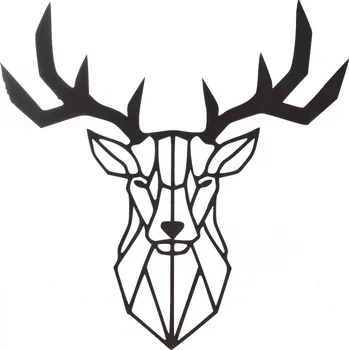 Dřevia Nástěnná dekorace - jelen 25x26 cm