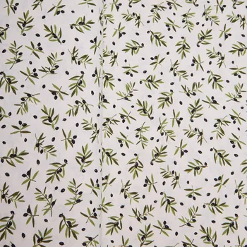 Tegatex Režná látka metráž – Listy s olivami