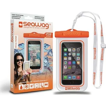 Pouzdro na mobilní telefon Seawag vodotěsné pouzdro na Smartphone bílé/oranžové