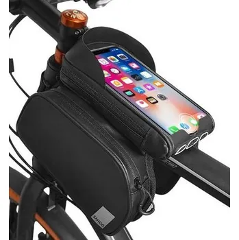 brašna na kolo SHAOO brašna Smartphone na rám (černá)