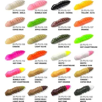 Umělá nástraha Dipované umělé nástrahy Pupa 38mm / 8ks Yellow