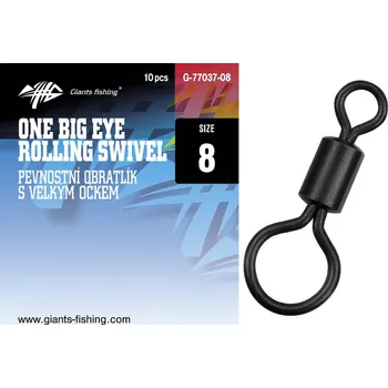 Giants fishing Pevnostní obratlík s velkým očkem One Big Eye Rolling Swivel 10ks