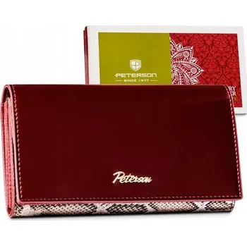 Peněženka Peterson PTN BS-411 SNAKE - červená