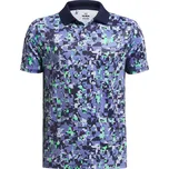 Under Armour Performance Printed Polo S, Starlight/Green/Navy, dětské