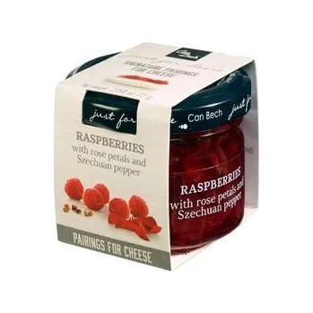 Can Bech MINI Confiture z malin s okvětními lístky růží a sečuánským pepřem - ve skle 73g