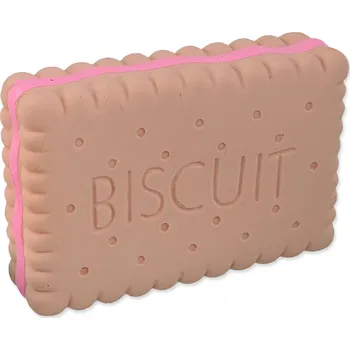 Hračka pro psa Dog Fantasy Latex hračka sušenka světlá se zvukem 10,5 cm