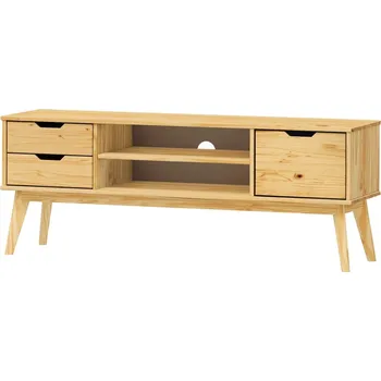 Televizní stolek TV stolek SIMIR 1D2S, masiv borovice + vyzvednutí ZDARMA