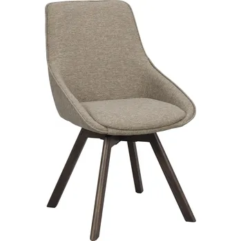 Jídelní židle ROWICO Jídelní židle ALISON tmavě béžová s hnědými dubovými nohami