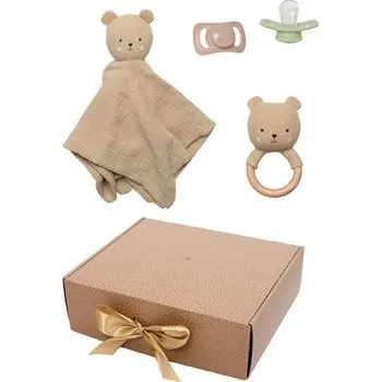 Dárkový potravinový koš JaBaDaBaDo Dárkový set s muchláčkem - Medvídek