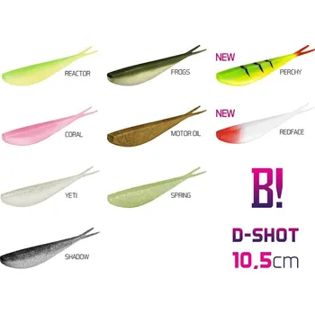 Umělá nástraha BOMB! D-SHOT / 5ks|10,5cm/Coral
