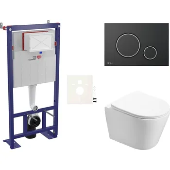 Sprchový set SAT Cenově zvýhodněný závěsný WC set SAT do lehkých stěn / předstěnová montáž+ WC SAT Infinitio SIKOSSIN78 SIKOSSIN78