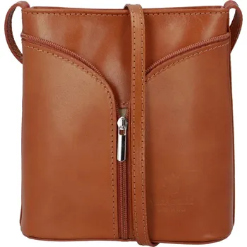 Kabelka Dámská kožená crossbody Viola, koňakově hnědá