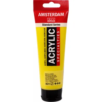 Vodová barva Akrylová barva Amsterdam Standard - 831 Metallic Yellow Objem: 120 ml