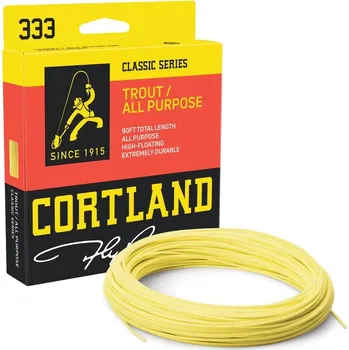 Cortland muškařská šnůra 333 Classic Trout All Purpose Yellow Fresh|WF7F 90ft