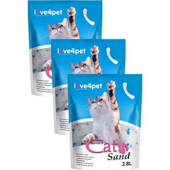 CAT SAND Silikonová podestýlka pro kočky 3x3,8l