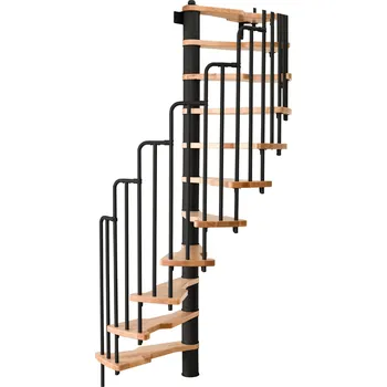 Schodiště Točité schodiště Minka Metallica buk, průměr 130 cm pro výšku do 282 cm