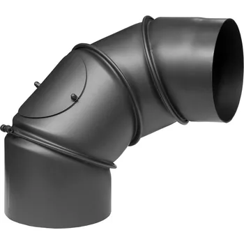 Kouřovod Kouřovod koleno nastavitelné 160/UNI/2 mm 2x čistící otvor
