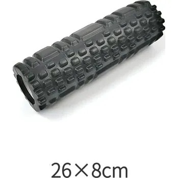 Pěnový válec Pěnový válec pro jógu a pilates, fitness masážní nástroj - Černá
