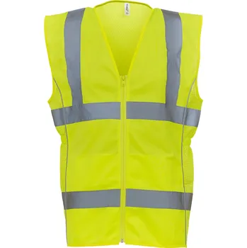 Yoko Dámská Hi-Vis bezpečnostní vesta HVW180 Hi-Vis Yellow XL