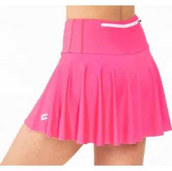 Dámská sukně Sportovní sukně CRUSSIS se šortkami NEON PINK M