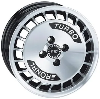 Disk alu-kola RONAL R10 7x15, 4x098 ET37, Černá-čelně kopírovaná