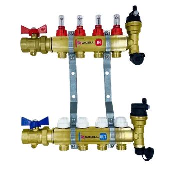 rozdělovač topení ROZDĚLOVAČ MOSAZNÝ AUTOMATICKÝ 8 okruhů (Steno 52ROA08)