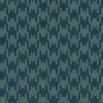 Tapeta Cristiana Masi by Parato Tyrkysová vliesová tapeta na zeď, kohoutí stopa, 26447, Thai, Cristiana Masi by Parato, velikost 10,05 x 0,53 m