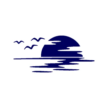 Samolepící dekorace SAMOLEPKA Krajina moře 003 pravá západ slunce odraz na hladině (23 - tmavě modrá) NA AUTO, NÁLEPKA, FÓLIE, POLEP, TUNING, VLASTNÍ TEXT, TISK, AUTOSAMOLEPKY.cz, POLEPY, OBRÁZEK, LOGO, SAMOLEPKY