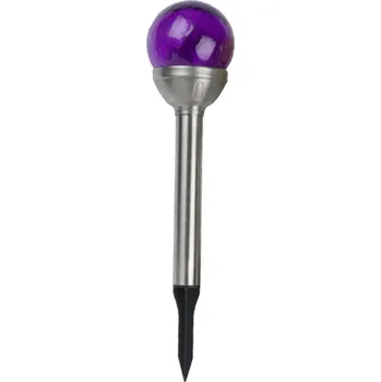Venkovní osvětlení Grundig Zahradní solární světlo barevné koule, fialová Množství: 1 ks Grundig