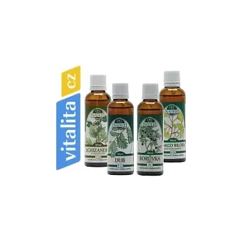 Přírodní produkt NK34 - Doplněk z bylin k ochraně a posílení zraku - podporují funkci sítnice a jasnost vidění (set 4 lahviček)