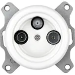 Elhard KV2012W Keramik TV+R+SAT zásuvka - kulatá, bílá